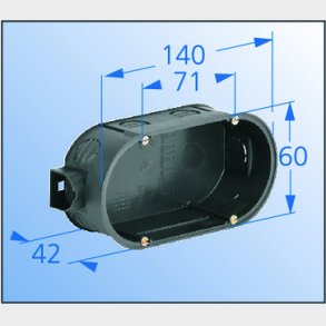 D�se mur dobb  �60/71 dyb 42MM