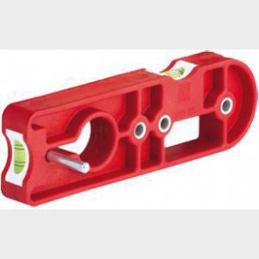 Boreskabelon med vaterpas