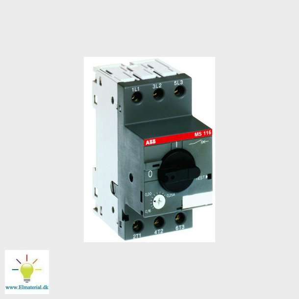 Handman&ouml;vrerat motorskydd MS116 inst&auml;llningsomrde 0,40-0,63A