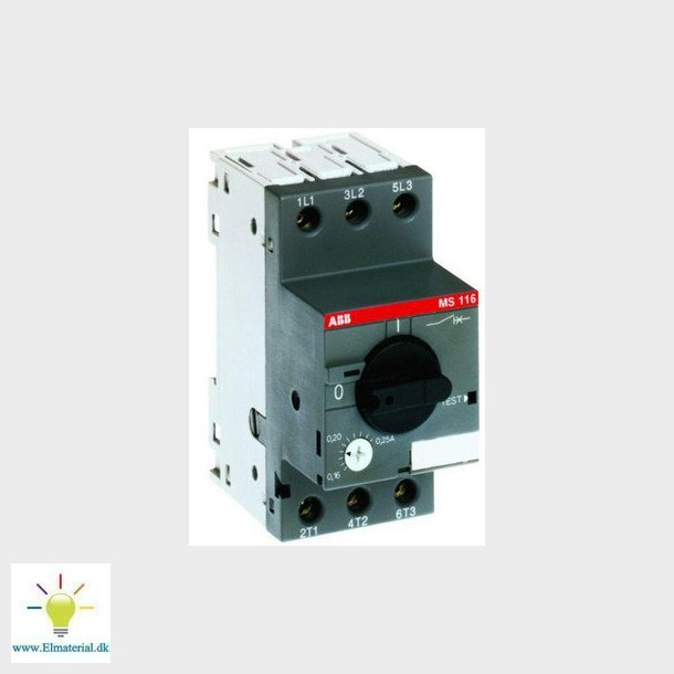Handman&ouml;vrerat motorskydd MS116 inst&auml;llningsomrde 2,50-4,00A