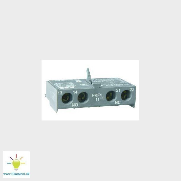 Hjlpekontakt HKF1-11, 1NO+1NC, frontmontage, for MS116, MS/MO132, MS132-T, MS/MO165