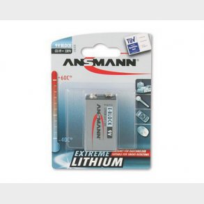 Batteri 9V litium (10,8volt)