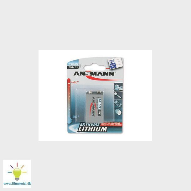 Batteri 9V litium (10,8volt)