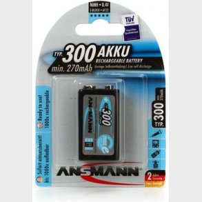 Batteri pro 9V 300 MAH genopladelig