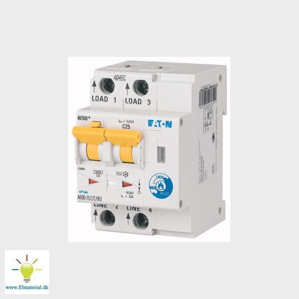 Gnistdetektor med indbygget kombirel 25A C 30mA