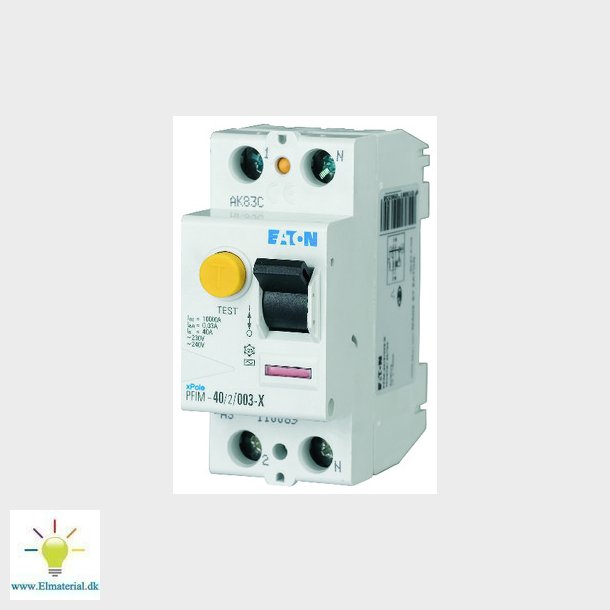 Fejlstrmsafbryder 40 A 2P 30 mA type A PFIM-40/2/003-A-MW