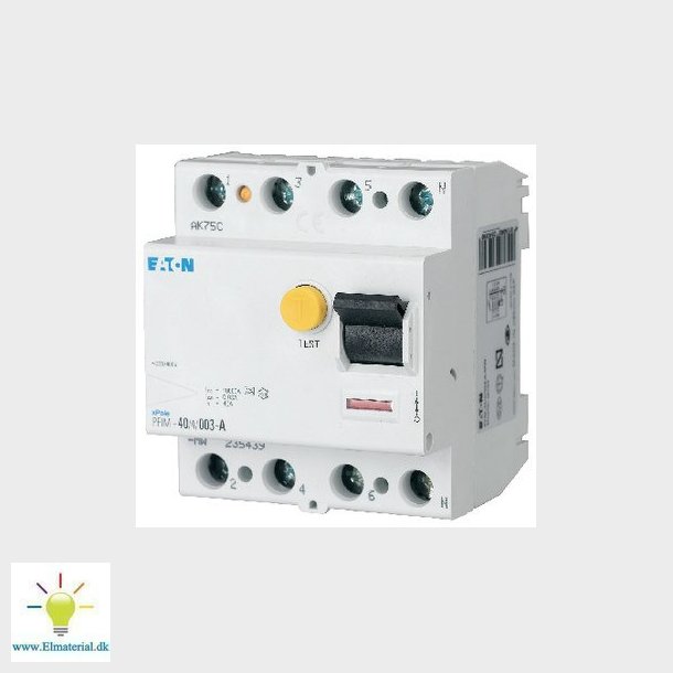 Fejlstrmsafbryder 40A 4P 300mA (PFI type A)