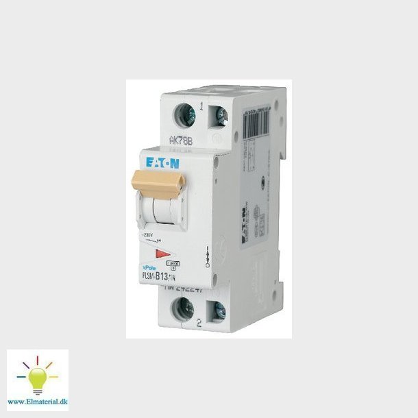 Automatsikring 13A 1P+N C 1,5M 6Ka