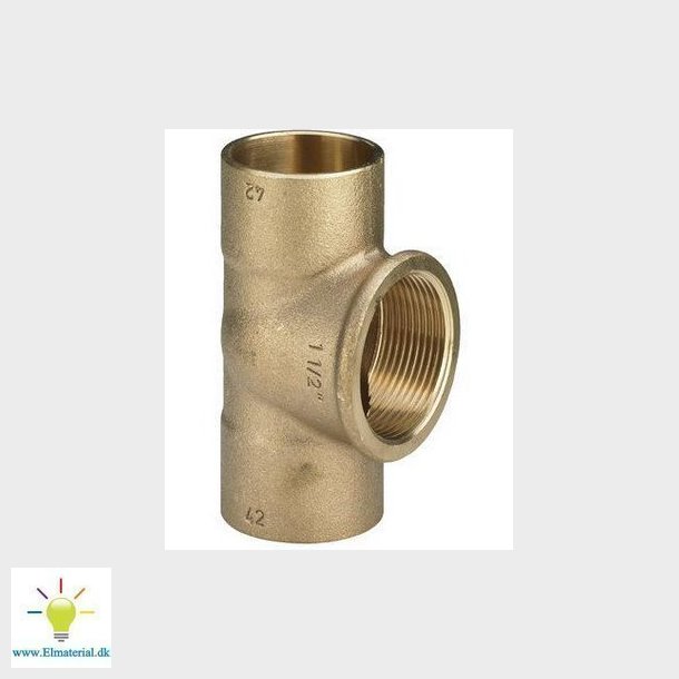 Viega T-stykke 15 x 12" x 15 mm rdgods