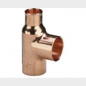 Viega T-stykke 22 x 22 x 18 mm kobber