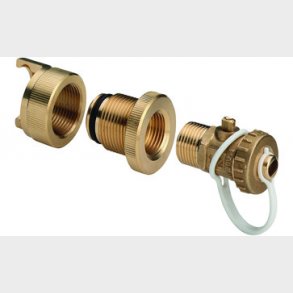 Sanpress Inox trykpr�vestuds 22 mm messing