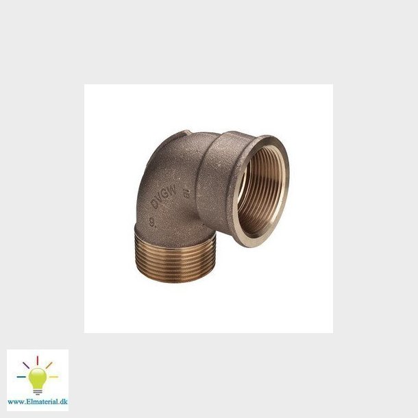 Viega bjning 90&deg; muffe/nippel 14" rdgods
