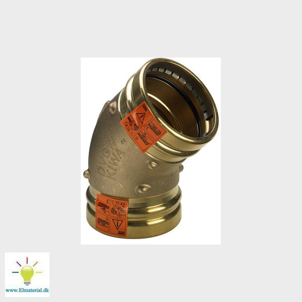 Viega Sanpress XL bjning 45&deg; 76,1 Rdgods/blank, 351342