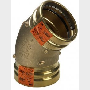 Viega Sanpress XL b�jning 45&deg; 88,9 R�dgods/blank, 351359