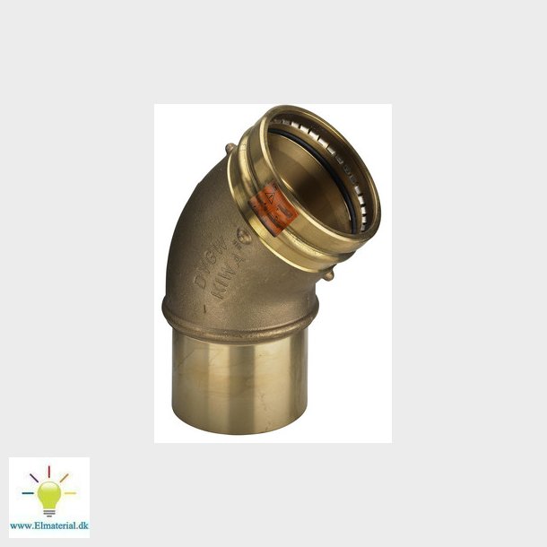 Viega Sanpress XL bjning 45&deg; 76,1 Rdgods/blank, 353681