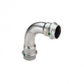 Viega Sanpress Inox b�jning 90&deg; 15 Rustfritst�l/blank, 435639