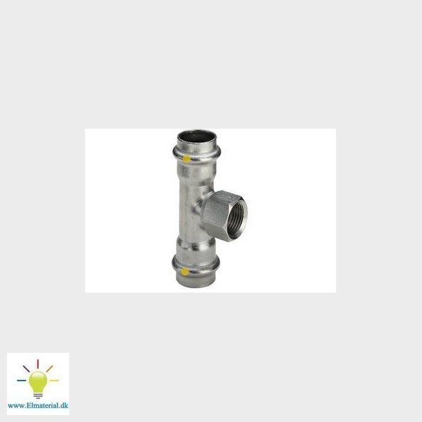 Sanpress Inox T-stykke 18 mm x 34" x 18 mm rustfrit stl