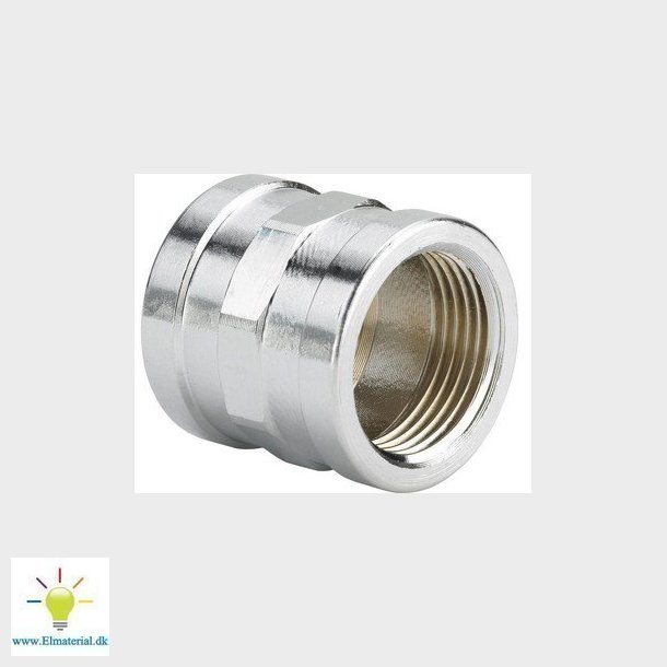 Viega muffe 34" forkromet rdgods