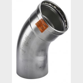 Viega Sanpress Inox XL b�jning 45&deg; 88,9 Rustfritst�l/blank, 482695