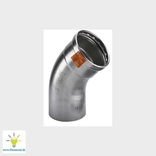 Viega Sanpress Inox XL bjning 45&deg; 88,9 Rustfritstl/blank, 482695