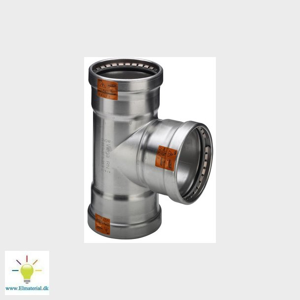 Sanpress Inox XL T-stykke 76,1 mm rustfrit stl