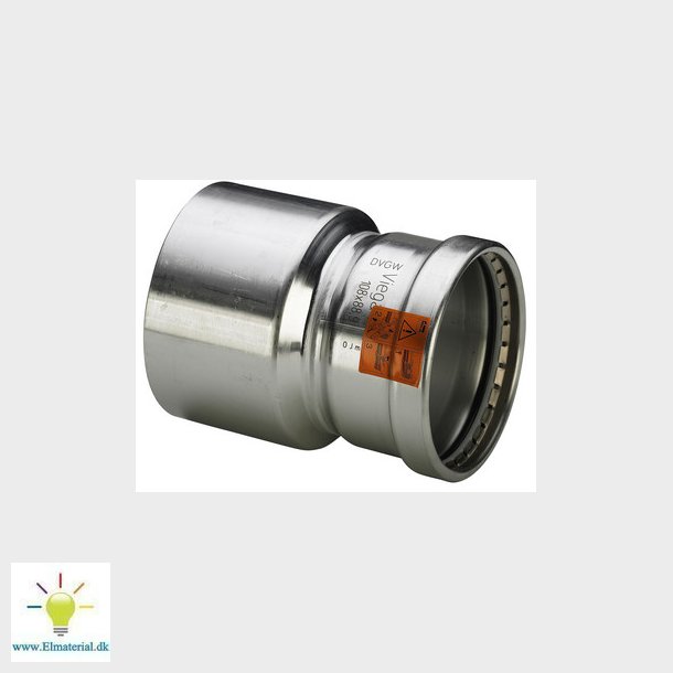 Sanpress Inox XL reduktion 88,9 x 54 mm rustfrit stl