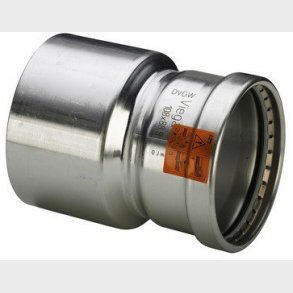 Sanpress Inox XL reduktion 88,9 x 76,1 mm rustfrit st�l