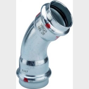 Viega Prestabo b�jning 45&deg; 42 St�l/Forzinket, 558314