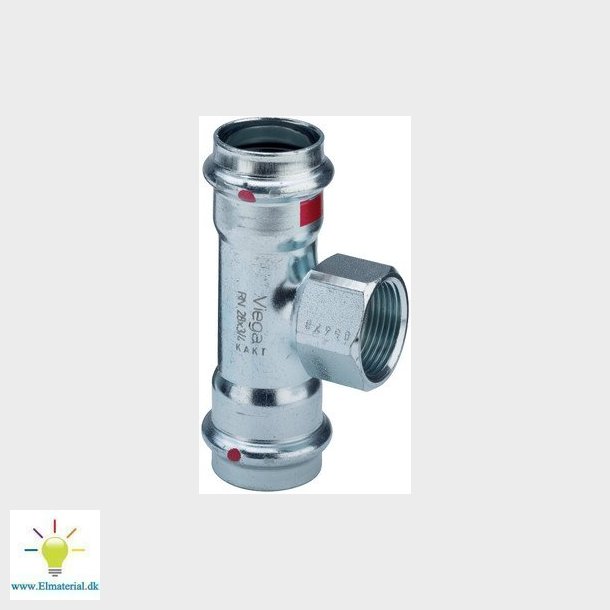 Prestabo T-stykke 22 x 12" x 22 mm forzinket stl