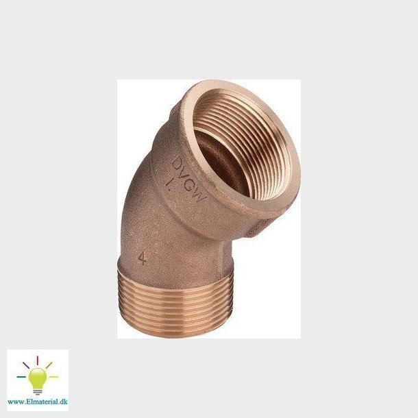 Viega bjning 45&deg; muffe/nippel 2" rdgods