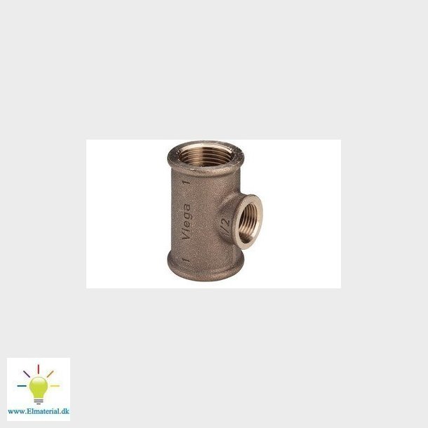 Viega T-stykke 112" x 12" x 112" rdgods