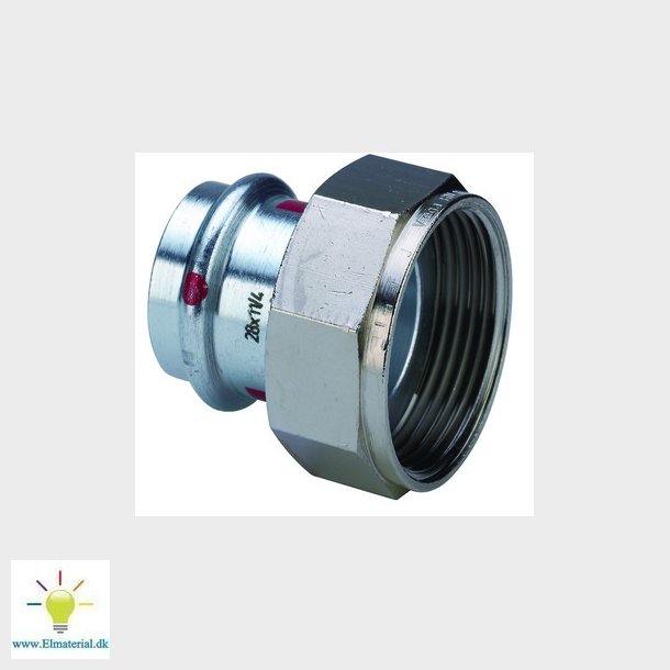 Viega Prestabo tilslutningsforskruning 22 mm x 34" forzinket stl