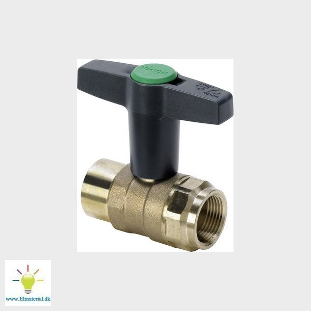 Easytop kuglehane muffe/muffe 1" rdgods