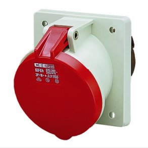 CEE apparatuttag 5-poligt 63A 400V IP44