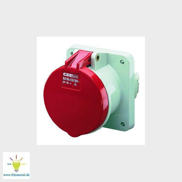 CEE appliance udtag 5 polet 63A 400V IP44 1252A