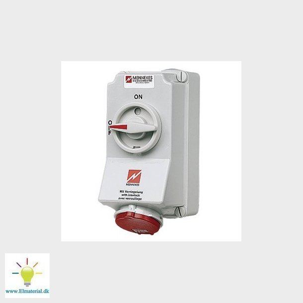 CEE stikkontakt 5-pol 32A 400V IP44