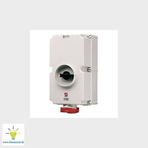 CEE stikkontakt 5-pol 125A 400V IP67