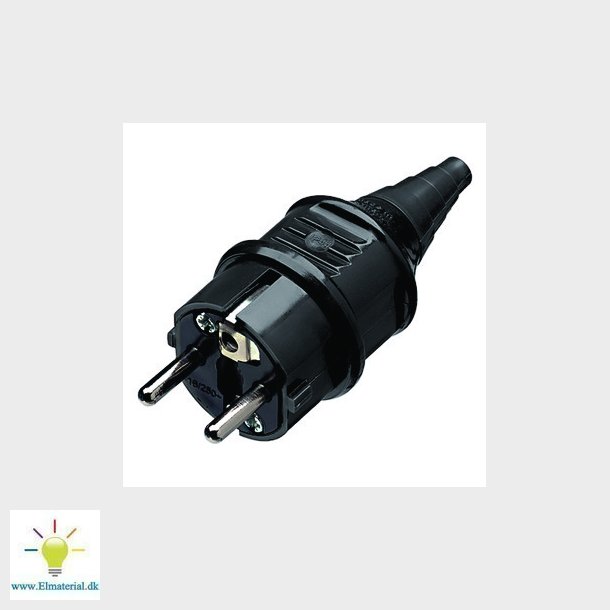 Schuko stikprop 3P/16A/230V/SORT D