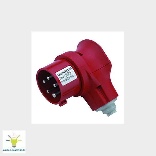 CEE vinkelstikprop  5 polet 16A 400V IP44