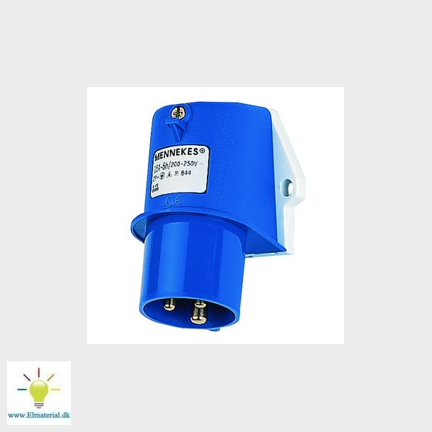 CEE vgindtag 3-pol 16A 230V IP44 844