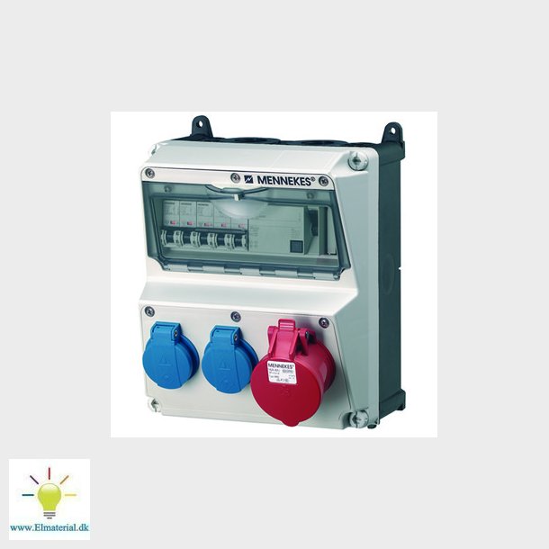 AMAXX tavle schuko 16A 5pol IP44