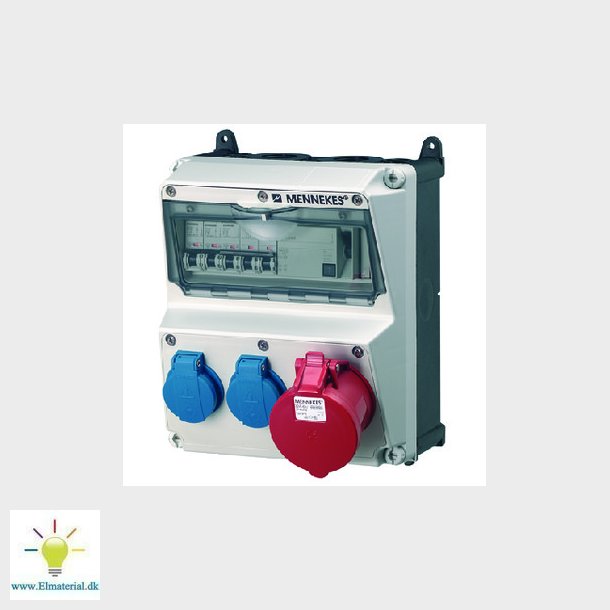 AMAXX tavle schuko 32A 5 pol IP44