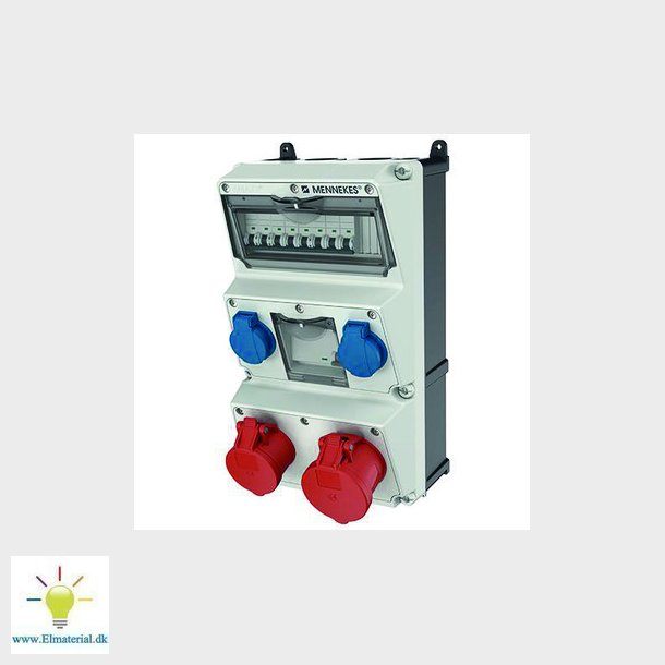 AMAXX tavle schuko 1x16 1x32A/IP44