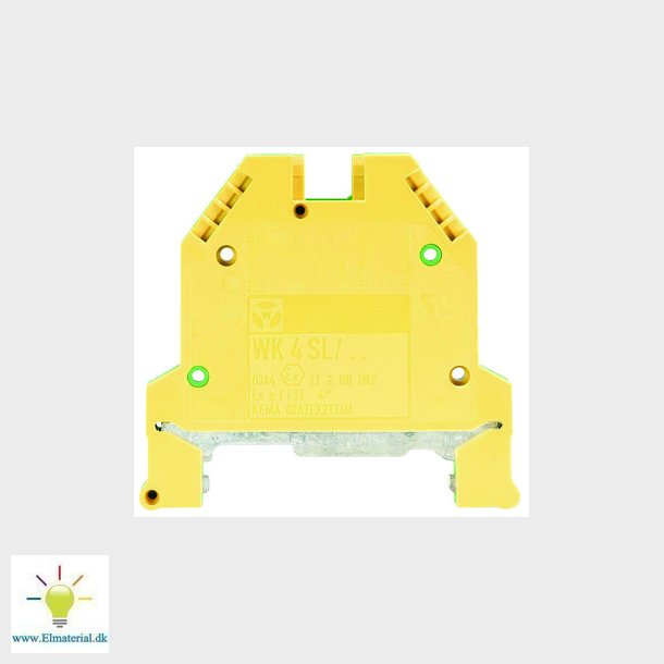 Jordklemme skrue WK 4SL/U/V0 gul/grn