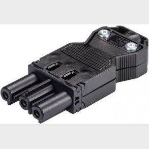 GST18I3 Stik skrue 250V/20A hun 0,75-2,5mm2 �=6,5-10,5mm sort, 92.731.3053.1