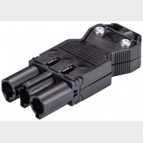 GST18I3 Stik skrue 250V/20A han 0,75-2,5mm2 �=6,5-10,5mm sort, 92.732.3053.1