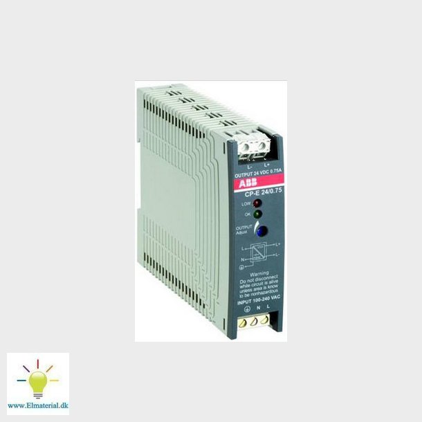 Strmforsyning 24V, 0,75A CP-E 24/0.75