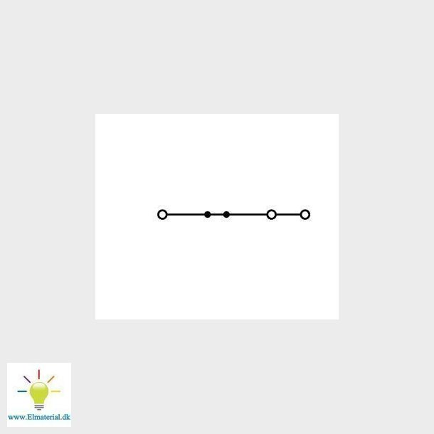 TOPJOB&reg; S  3-leder-gennemgangsklemme, 6 mm2