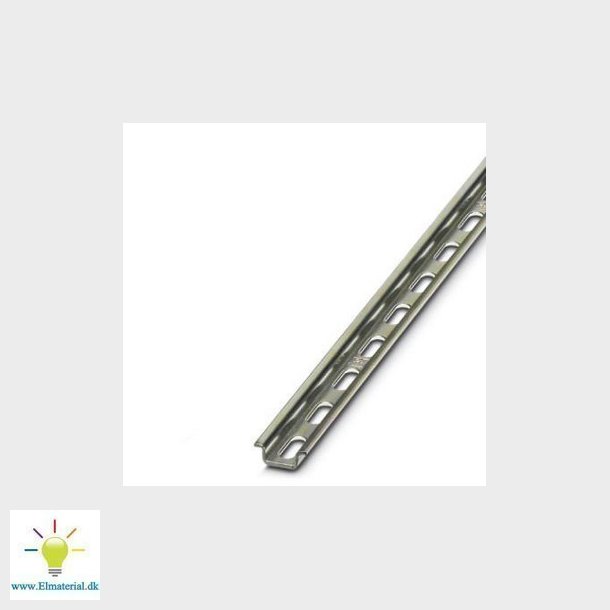 DIN-skinne NS15/5,5 med huller 4,2*12,2 mm forzinket L=2m