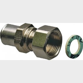 Pres kobling uponor med pakning muffe/muffe 16X3/4